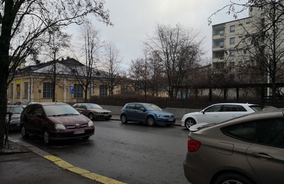 Näkymä Humalistonkadulle rephoto