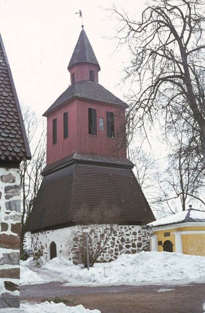 The corner of the church of St. Lauri and the fleece