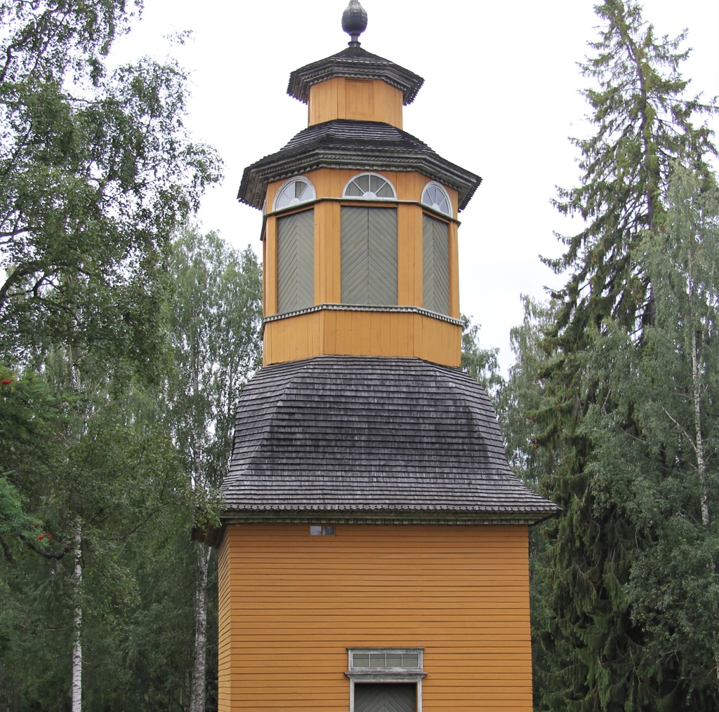 The clockboard built in the 1770s of the Hirvensalm Church rephoto