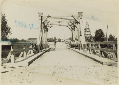 View of the Loksa bridge towards the road  duplicate photo