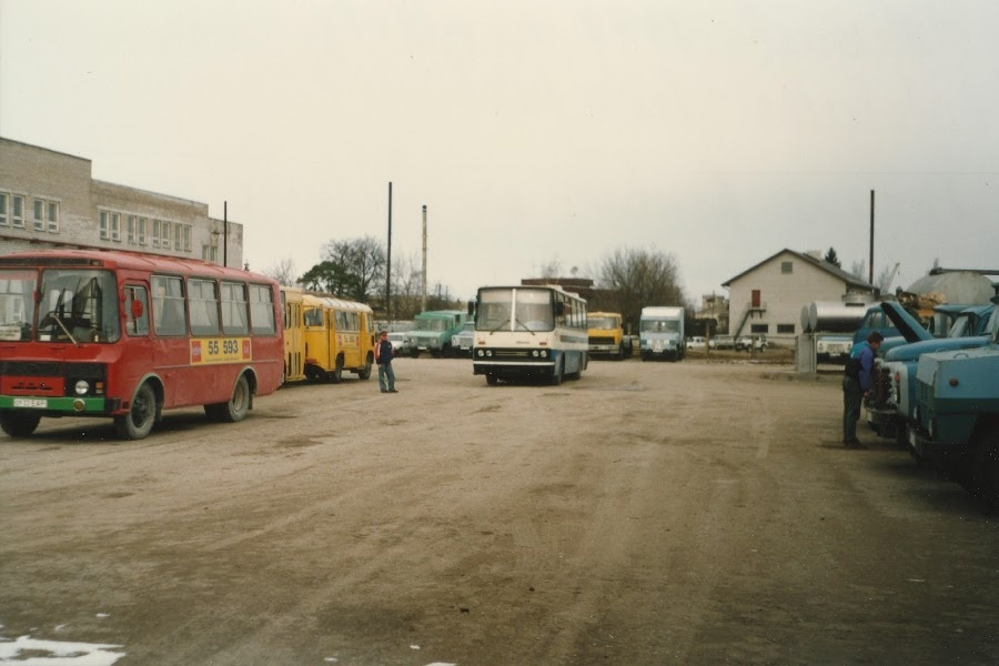 03.1997 Haapsalu Autobasis on the courtyard of Haapsalu