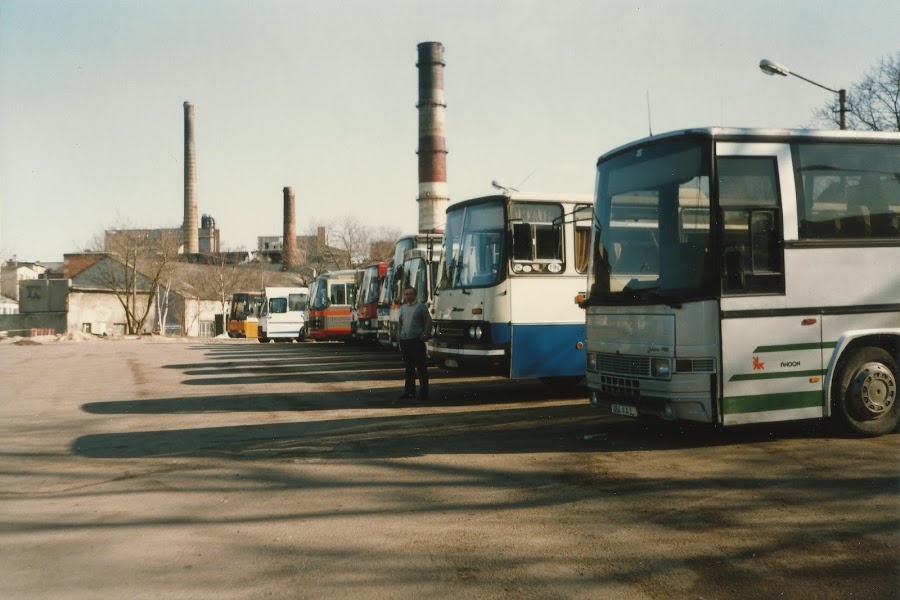 Spring 1996 Tallinn Bus Station Parking Place