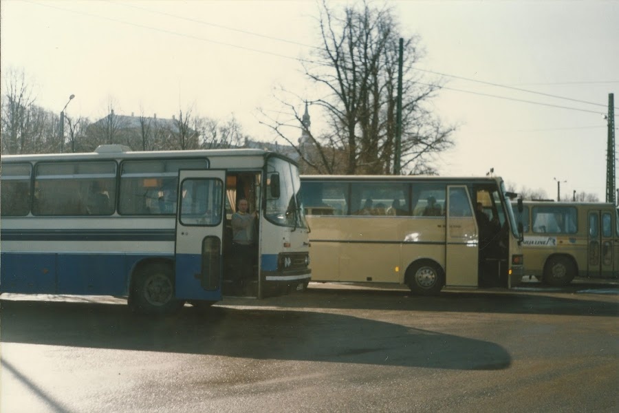 Baltic Station on the bus parking lot in spring 1996