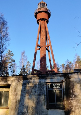 Ruhnu tuletorni metallkonstruktsioon. rephoto