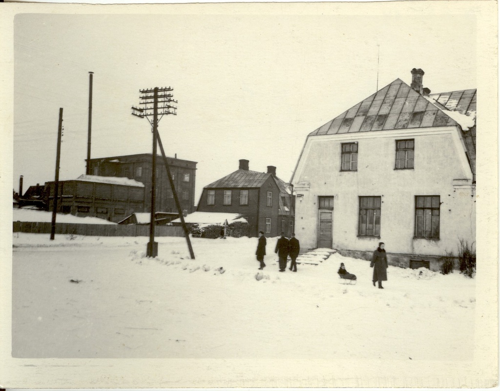 Photo, Järva-Jaani view, Station and Jaani t. corner in 1959.