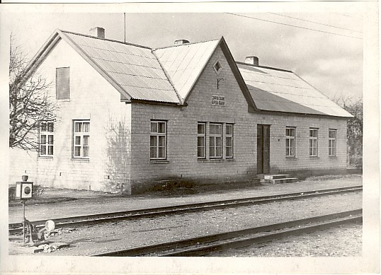 Photo, Järva-Jaani Railway Station in 1964.