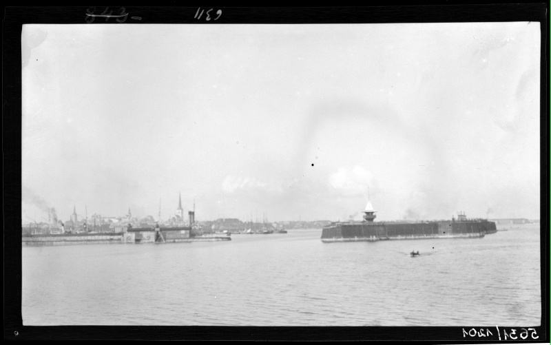 Tallinn, view of the city from the sea before 1892.