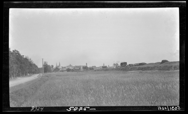 View of the city from the west