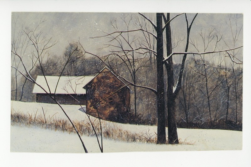 Talvine vaade raagus puudega