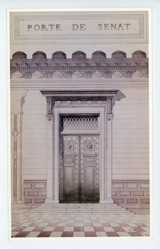 Jules-Germain Olivier (1869-1940), Senate Door, c 1888