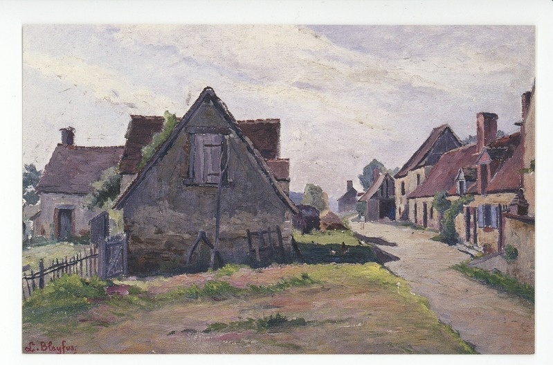 Lucien Bleyfus (French, 1878-1953), Village Campagnard