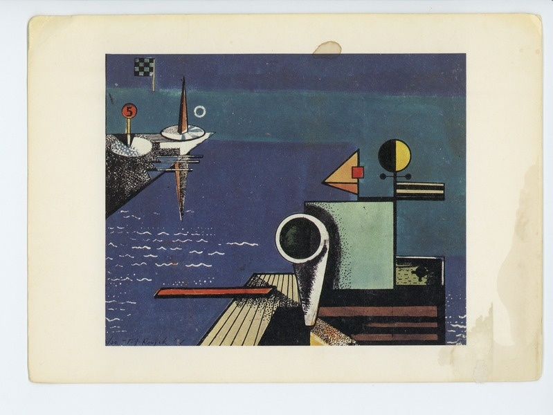 Theodore Roszak, Staten Island, 1934, Color lithograph