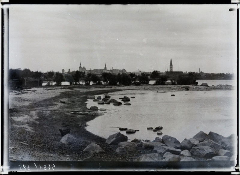 View of the city from the sea