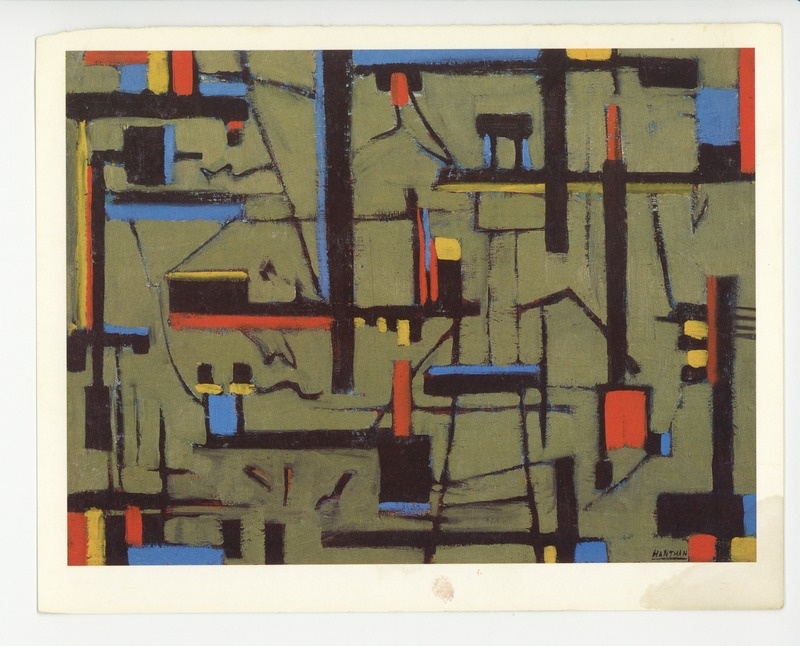 Murray Hantman (1904-1999), Industrial Composition, 1948, oil on canvas