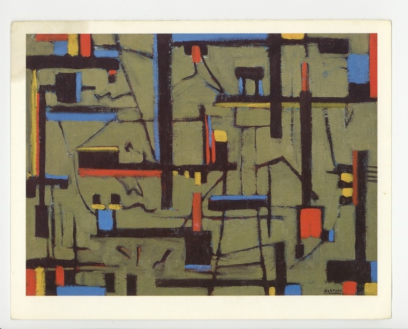 Murray Hantman (1904-1999), Industrial Composition, 1948, oil on canvas