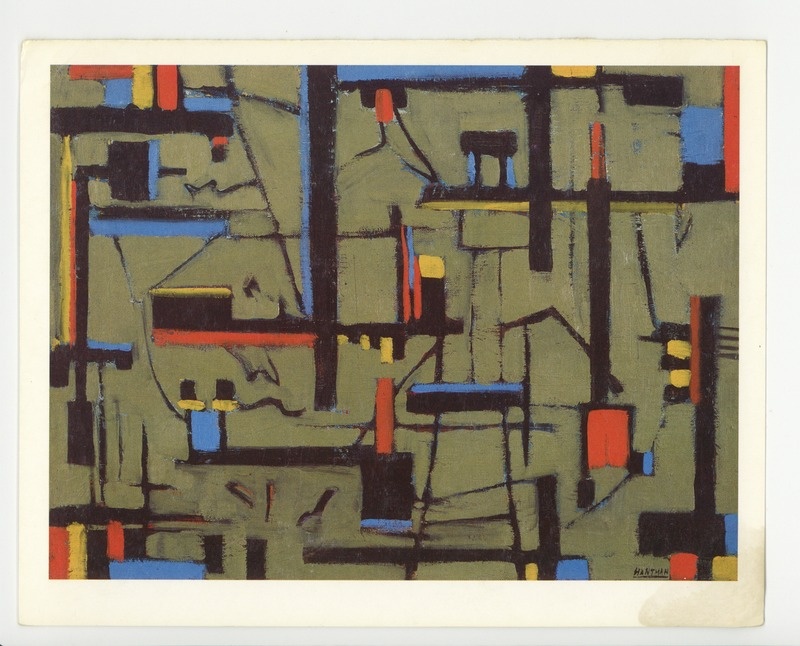 Murray Hantman (1904-1999), Industrial Composition, 1948, oil on canvas