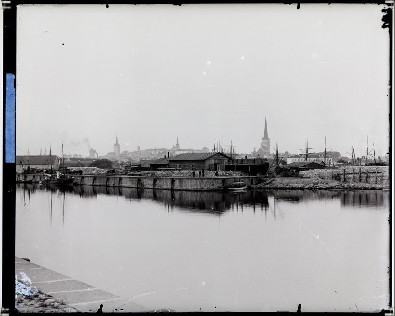 View of the city from the port