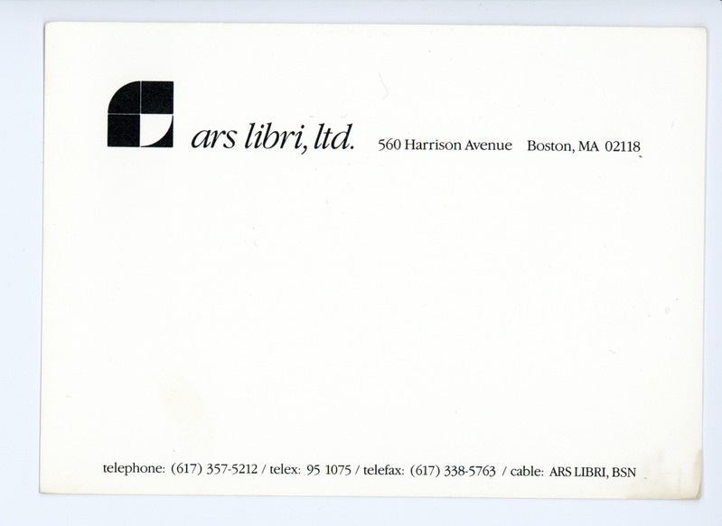 Ars Libri Ltd - Boston