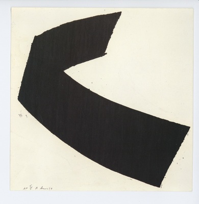 Richard Serra, - Clara 1984-1985 Galerie Lelong, Paris (label verso)  duplicate photo