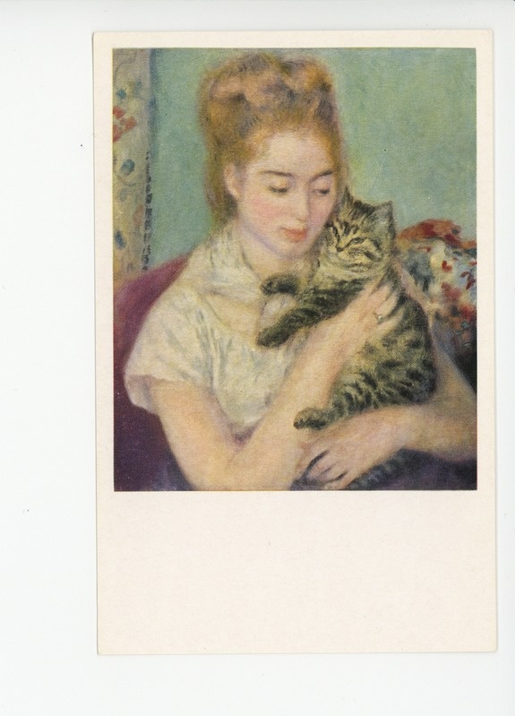 Femme au chat