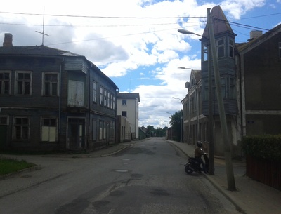 Valga. Vaade Komsomoli tänavale rephoto