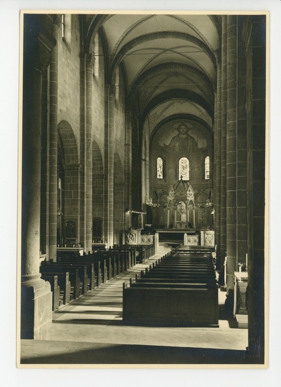 Interior of Maria Laach Abbey church, Germany
