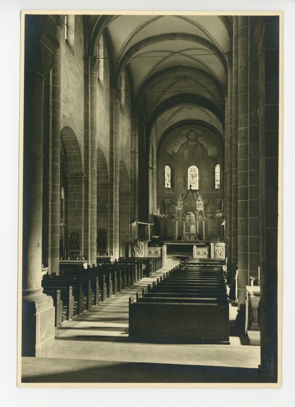 Interior of Maria Laach Abbey church, Germany
