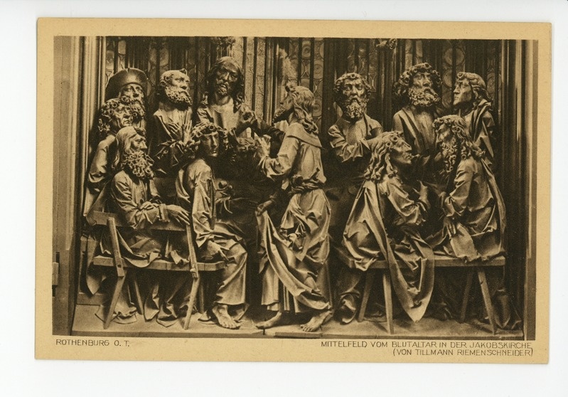 Mittelfeld vom Blutaltar in der Jakobskirche Rothenburg, (Tilman Riemenschneider), um 1500-1505