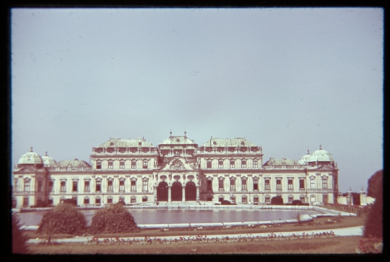 Alumine Belvedere loss, vaade üle basseini, Viinis.
