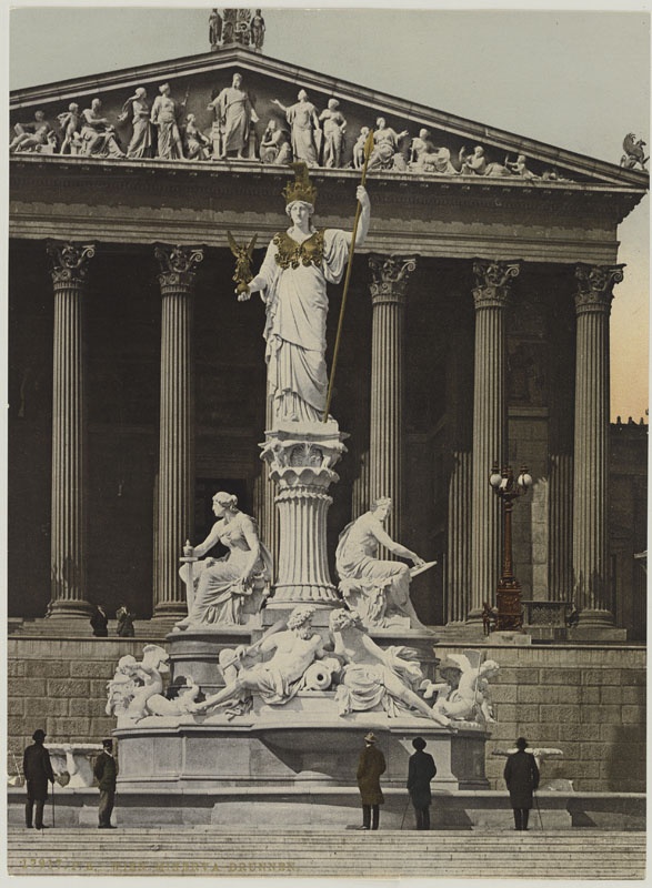 Vienna. Minerva-brunnen