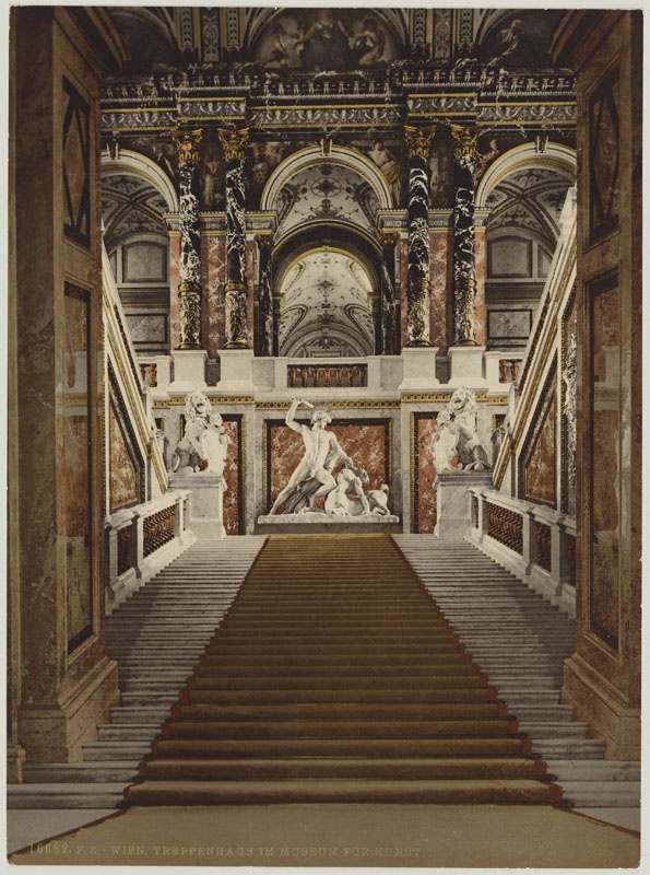 Vienna. Staircase in the Museum of Art