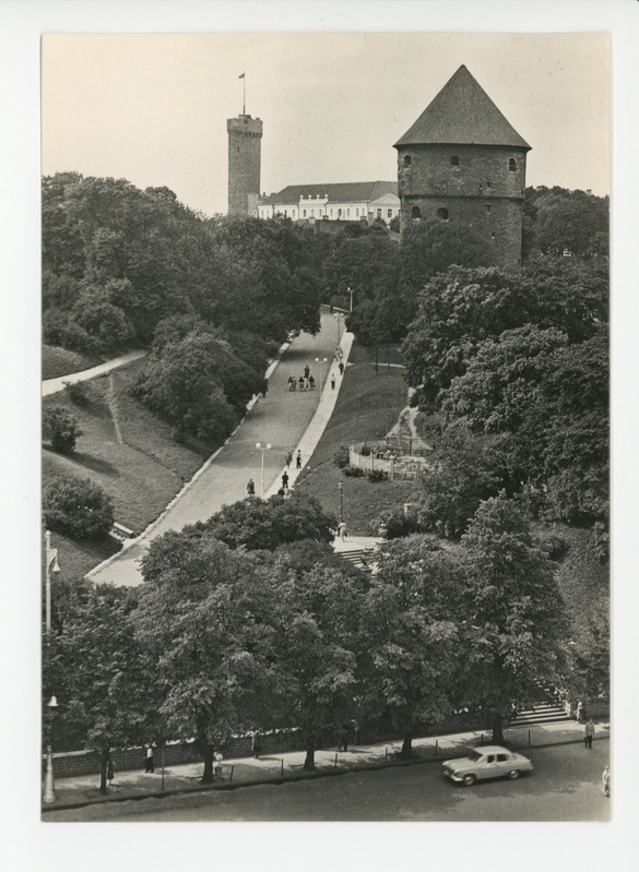 Tallinn, vaade Toompeale, Komandandi tee, Kiek in de Kök, Pikk Hermann, 1966