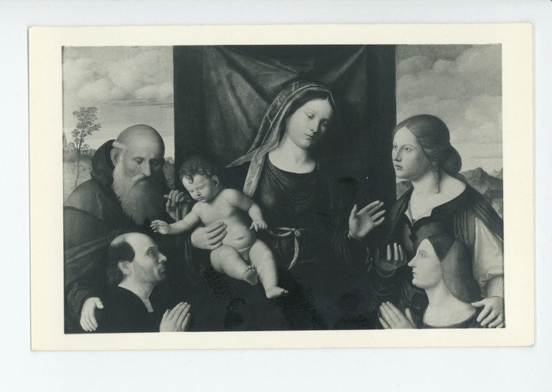 Virgin and Child with Saints and Donors, ca 1515, Giovanni Battista Cima da Conegliano and Workshop