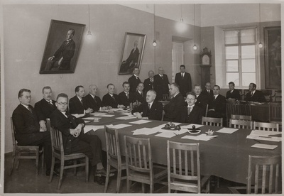 Balti riikide vaimse koostöö komisjonide II kongress ülikooli nõukogu saalis 29.11.1936  similar photo