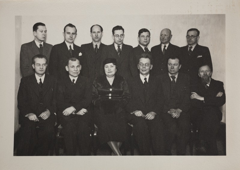 Koos leedu kirjanikega Kaunases 17. veebruaril 1938