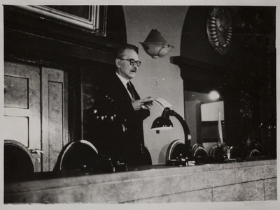 Kirjanike Liidu IV kongressi avamine Toompeal Ülemnõukogu saalis 18. dets. 1958  duplicate photo
