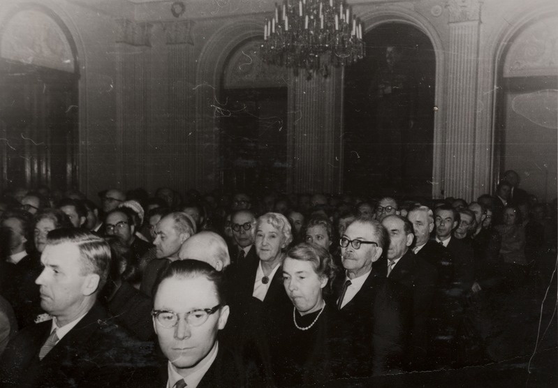 Hans Kruusi 70 aasta juubeliaktus Teaduste Akadeemia presiidiumi saalis
