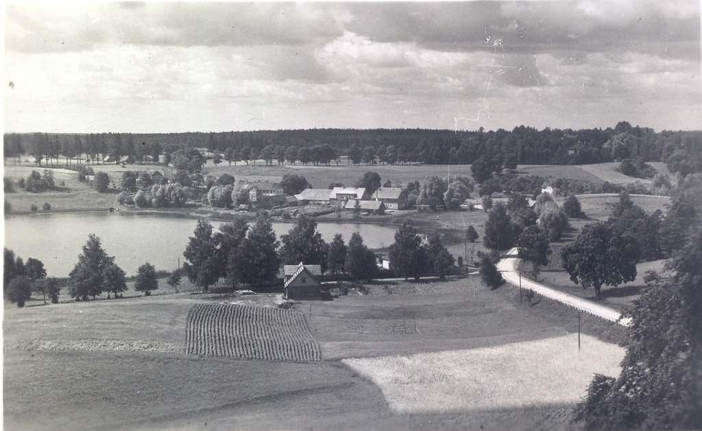Photo postcard. Relax. View of Rõuge church tower Ala-Rõug.
