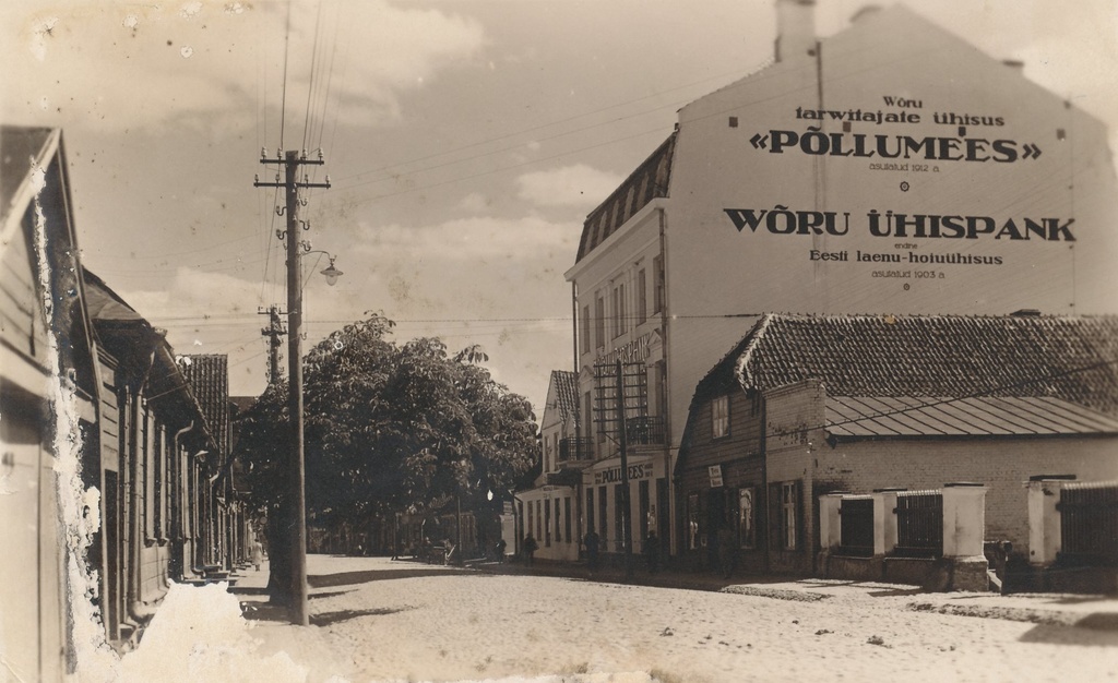 Photo postcard. Võru. Farmer / VTÜ Farmer building/. 1928.o.haidaku photo.