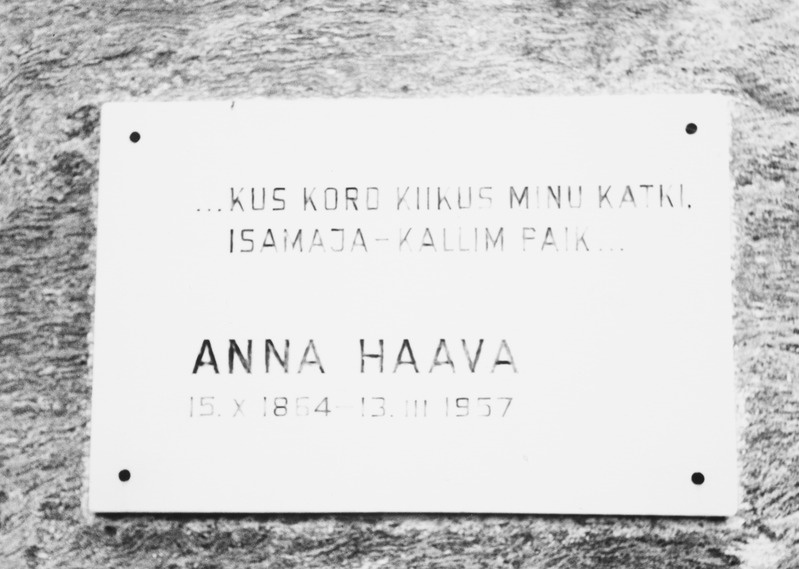 Anna Haava mäelstustahvel