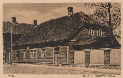 Postcard. Võru. Kreutzwald's house. 1929.  duplicate photo