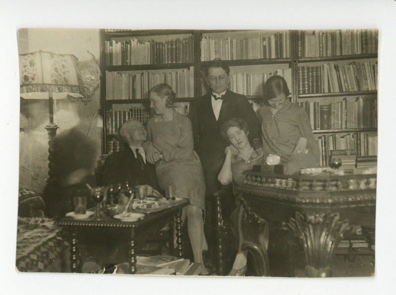 Oskar Loorits, Elsbet Parek, Friedebert Tuglas, Elo Tuglas, Virve Huik