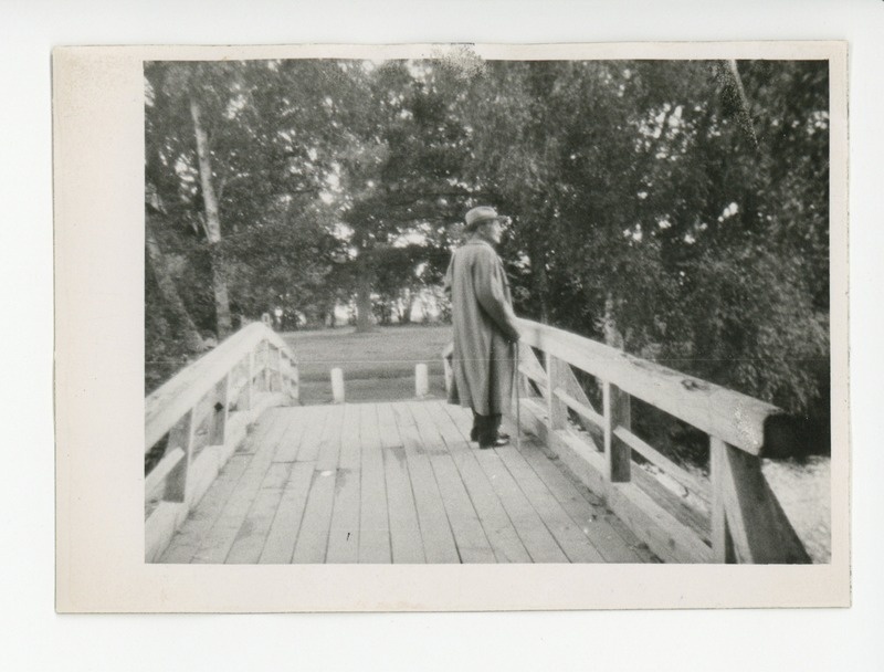 Friedebert Tuglas Ahja Saks-sillal 12.09.1955