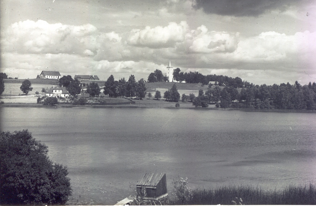 Photo postcard. Relax. View of Rõuge to Great Lake and the surroundings of the church.