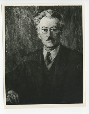 Voldemar Väli "Friedebert Tuglase portree", kevad 1947  duplicate photo