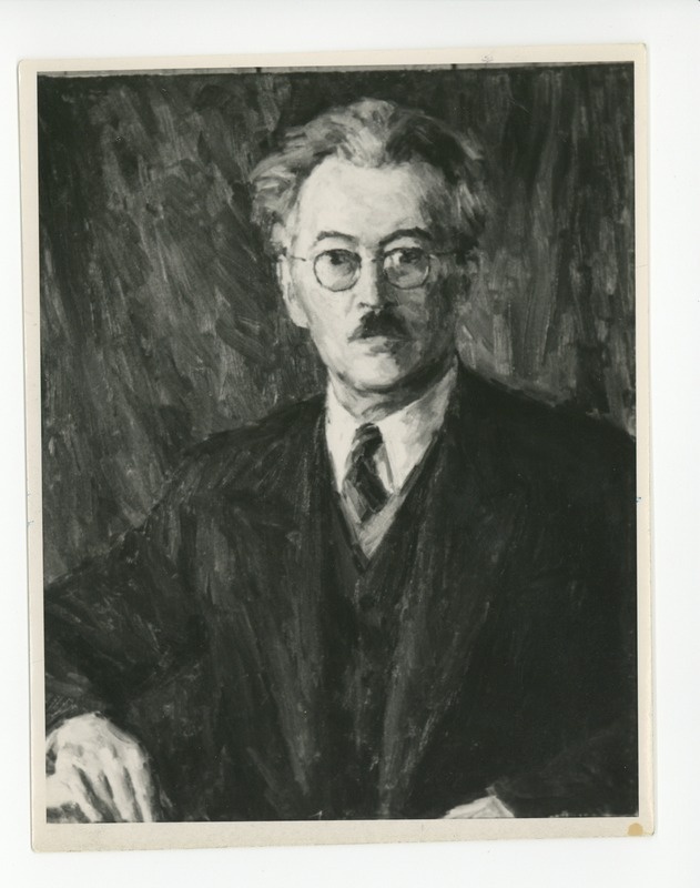 Voldemar Väli "Friedebert Tuglase portree", kevad 1947
