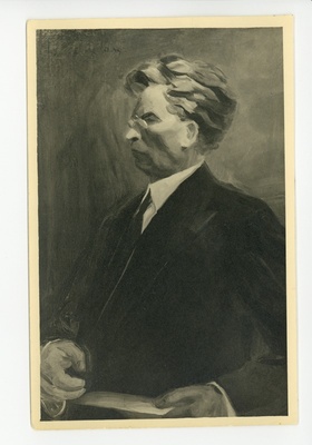 Foto Eduard Ole maalist Friedebert Tuglase portree, 1934  duplicate photo
