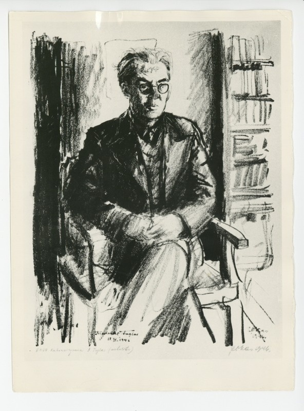 Evald Okas, ENSV rahvakirjanik Friedebert Tuglas, 1946