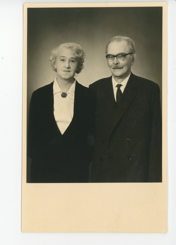 Elo Tuglas ja Friedebert Tuglas ühisportree, 01.1956