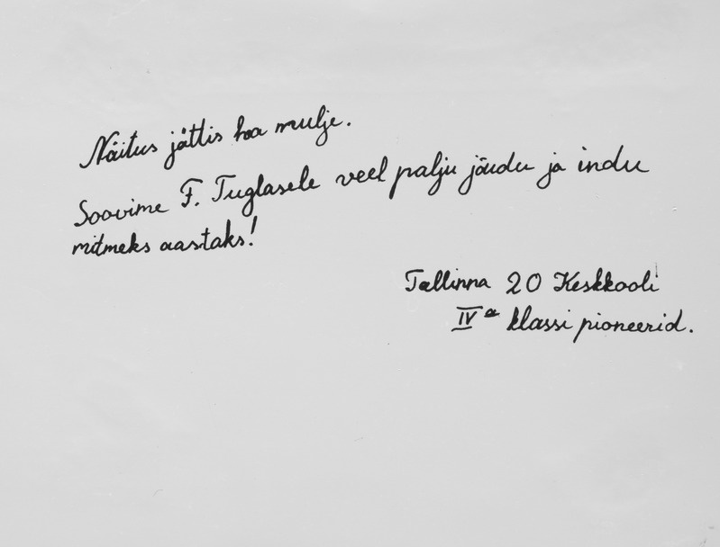 Fotokoopia näituse külalisteraamatust